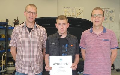 Gesellenbrief erhalten