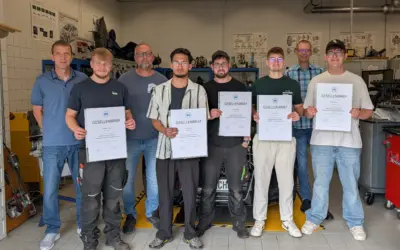 Gesellenprüfung zum Kfz-Mechatroniker erfolgreich absolviert